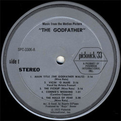 The Godfather Soundtrack (Angelo Di Pippo, Nino Rota) - cd-inlay