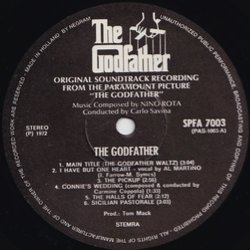The Godfather Soundtrack (Nino Rota, Carlo Savina) - cd-inlay