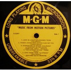 Music From Motion-Pictures サウンドトラック (Various Artists, David Rose) - CDインレイ