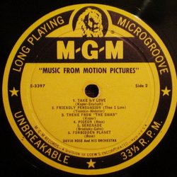 Music From Motion-Pictures サウンドトラック (Various Artists, David Rose) - CDインレイ