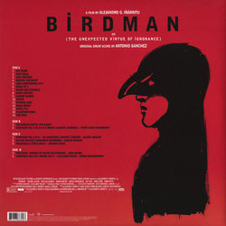 Birdman Ścieżka dźwiękowa (Antonio Sanchez) - Tylna strona okladki plyty CD