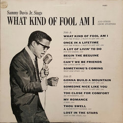 Sammy Davis Jr. Sings What Kind Of Fool Am I And Other Show-Stoppers Soundtrack (Various Artists) - CD Back cover