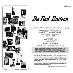 The Red Balloon Ścieżka dźwiękowa (Al Barr, Maurice Leroux, Jean Vallin) - Tylna strona okladki plyty CD