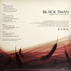 Black Swan Ścieżka dźwiękowa (Clint Mansell) - Tylna strona okladki plyty CD