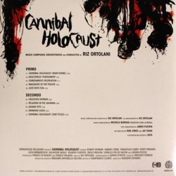 Cannibal Holocaust Ścieżka dźwiękowa (Riz Ortolani) - Tylna strona okladki plyty CD