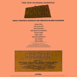 Masada Ścieżka dźwiękowa (Jerry Goldsmith) - Tylna strona okladki plyty CD