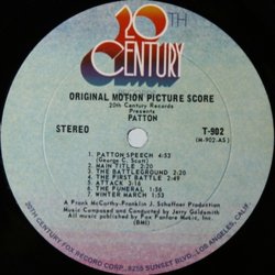 Patton Bande Originale (Jerry Goldsmith) - cd-inlay