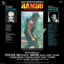 Rambo: First Blood Part II Ścieżka dźwiękowa (Jerry Goldsmith) - Tylna strona okladki plyty CD