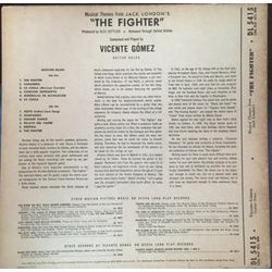 Musical Themes from Jack London's The Fighter Soundtrack (Vicente Gmez) - CD Back cover