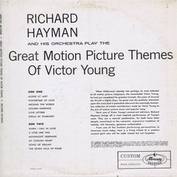 Richard Hayman Plays Great Motion Picture Themes Of Victor Young Soundtrack (Victor Young) - CD Back cover