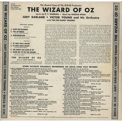 The Wizard Of Oz Soundtrack (Harold Arlen, Nacio Herb Brown) - CD Back cover