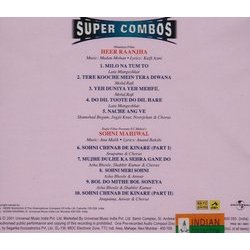 Heer Raanjha / Sohni Mahiwal Colonna sonora (Various Artists, Kaifi Azmi, Anand Bakshi, Anu Malik, Madan Mohan) - Copertina posteriore CD