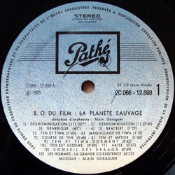 La Plante Sauvage サウンドトラック (Alain Goraguer) - CDインレイ