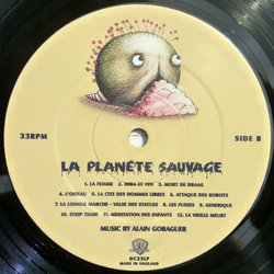 La Plante Sauvage Ścieżka dźwiękowa (Alain Goraguer) - wkład CD