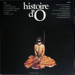 Histoire d'O サウンドトラック (Pierre Bachelet) - CD裏表紙