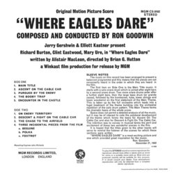 Where Eagles Dare Colonna sonora (Ron Goodwin) - Copertina posteriore CD