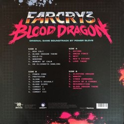 Far Cry 3: Blood Dragon Ścieżka dźwiękowa (Power Glove) - Tylna strona okladki plyty CD
