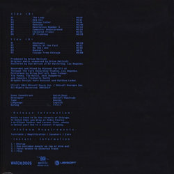 Watch Dogs Colonna sonora (Brian Reitzell) - Copertina posteriore CD