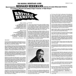Battle of Neretva Soundtrack (Bernard Herrmann) - CD Back cover