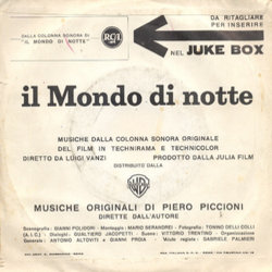 I Am An Old Cow Hand / Valzer Ścieżka dźwiękowa (Piero Piccioni) - Tylna strona okladki plyty CD