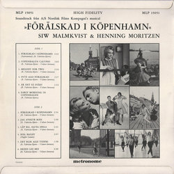 Frlskad I Kpenhamn Soundtrack (Volmer-Sorensen , Hughie Cannon, B. Fabricius-Bjerre) - CD Back cover