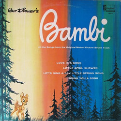 Walt Disney's Bambi サウンドトラック (Frank Churchill, Ed Plumb) - CDカバー