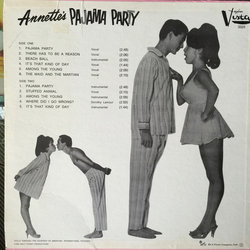 Annette's Pajama Party Soundtrack (Les Baxter) - CD Back cover