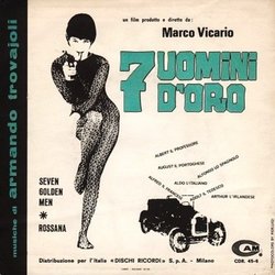 7 uomini d'oro サウンドトラック (Armando Trovajoli) - CDカバー
