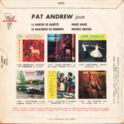 Babette s'en va-t-en Guerre Soundtrack (Pat Andrew, Gilbert Bcaud) - CD Back cover