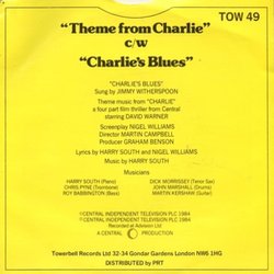 Charlie Ścieżka dźwiękowa (Harry South, Nigel Williams, Jimmy Witherspoon) - Tylna strona okladki plyty CD