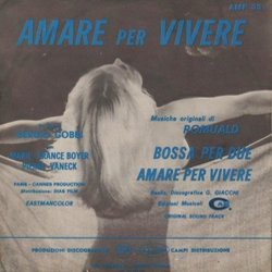 Amare per Vivere Soundtrack ( Romuald) - CD Back cover