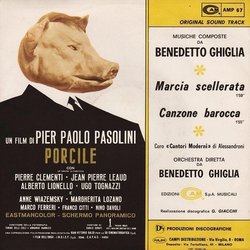 Porcile サウンドトラック (Benedetto Ghiglia) - CD裏表紙