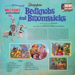 Songs From Walt Disney Productions' Bedknobs And Broomsticks Ścieżka dźwiękowa (Various Artists, Richard M. Sherman, Robert M. Sherman) - Tylna strona okladki plyty CD