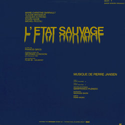 L'Etat Sauvage Trilha sonora (Pierre Jansen) - CD capa traseira