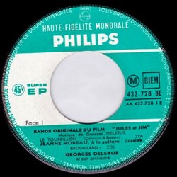 Jules et Jim Trilha sonora (Georges Delerue) - CD-inlay