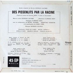 Des Pissenlits Par La Racine Trilha sonora (Georges Delerue) - CD capa traseira