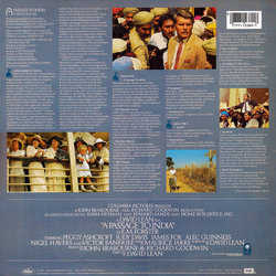 A Passage to India Ścieżka dźwiękowa (Maurice Jarre) - Tylna strona okladki plyty CD