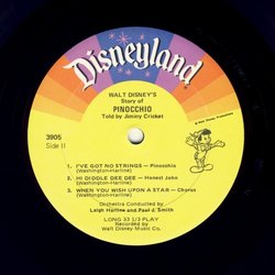 Pinocchio サウンドトラック (Various Artists, Cliff Edwards, Leigh Harline, Paul J. Smith) - CDインレイ
