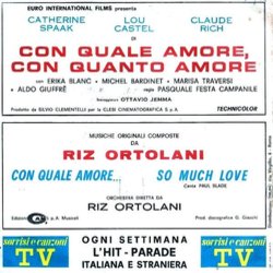 Con Quale Amore, Con Quanto Amore Bande Originale (Riz Ortolani) - CD Arrire