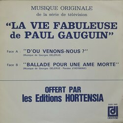 La Vie Fabuleuse De Paul Gauguin Ścieżka dźwiękowa (Georges Delerue) - Okładka CD