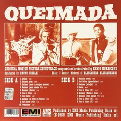Queimada サウンドトラック (Ennio Morricone) - CD裏表紙