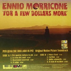 For A Few Dollars More Ścieżka dźwiękowa (Ennio Morricone) - Tylna strona okladki plyty CD