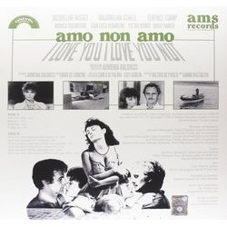 Amo Non Amo Soundtrack (Burt Bacharach,  Goblin, Agostino Marangolo, Carlo Pennisi, Fabio Pignatelli) - CD Back cover