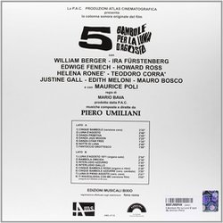 5 Bambole per la Luna d’Agosto Soundtrack (Piero Umiliani) - CD Trasero