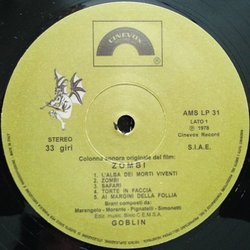 Zombi Soundtrack (Dario Argento,  Goblin, Agostino Marangolo, Massimo Morante, Fabio Pignatelli, Claudio Simonetti) - cd-cartula