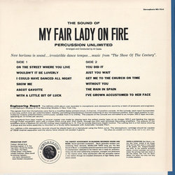 My Fair Lady On Fire 声带 (Alan Jay Lerner , Frederick Loewe) - CD后盖