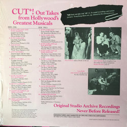 Cut! Out Takes From Hollywood's Greatest Musicals Vol. 1 Ścieżka dźwiękowa (Various Artists) - Tylna strona okladki plyty CD