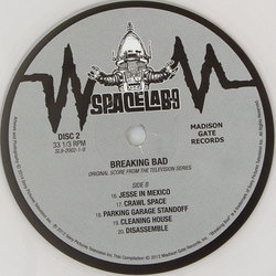 Breaking Bad Ścieżka dźwiękowa (Dave Porter) - Tylna strona okladki plyty CD
