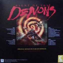 Night of the Demons Soundtrack (Dennis Michael Tenney) - CD Achterzijde