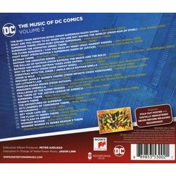 The Music of DC Comics: Volume 2 Ścieżka dźwiękowa (Various Artists) - Tylna strona okladki plyty CD
